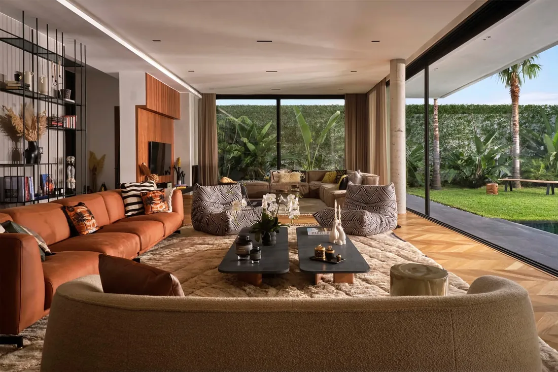 Séjour d’une villa à Casablanca